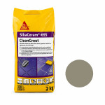 Затирка для швов водостойкая Sika CleanGrout ASH пепельная 2 кг (SikaCeram-655-ASH) – Фото №1