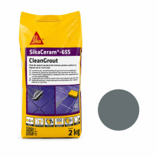 Затирка для швов водостойкая Sika CleanGrout Graphite графит / тёмно-серая 2 кг (SikaCeram-655-GR)