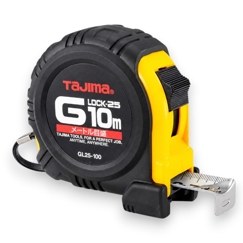 Рулетка будівельна TAJIMA G LOCK GL25-100BL, 10 м (1001-1878)