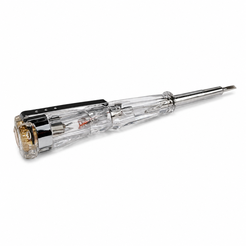Отвертка-индикатор напряжения TAJIMA прозрачный корпус AC100-250V (1804-2684)