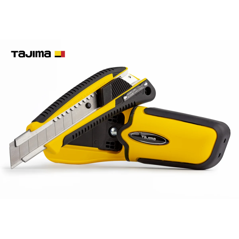 Нож строительный сегментный TAJIMA LC560YHSBL с кобурой 18 мм автоматический фиксатор GRI 560 (1101-1705)