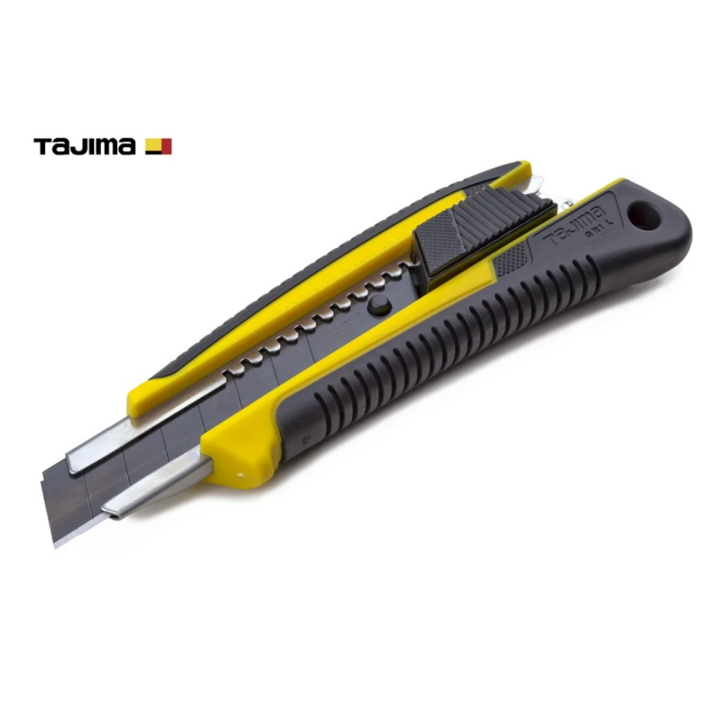Нож строительный сегментный TAJIMA LC560YHSBL с кобурой 18 мм автоматический фиксатор GRI 560 (1101-1705)
