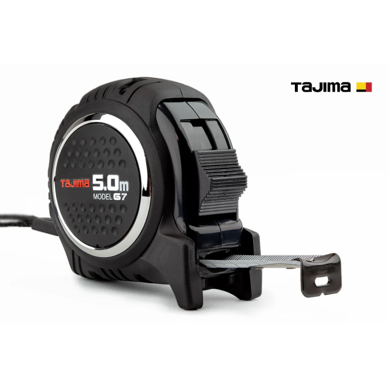 Рулетка будівельна TAJIMA G7 LOCK G7L1950 удароміцна посилена стрічка 5,0 м (1001-1670)