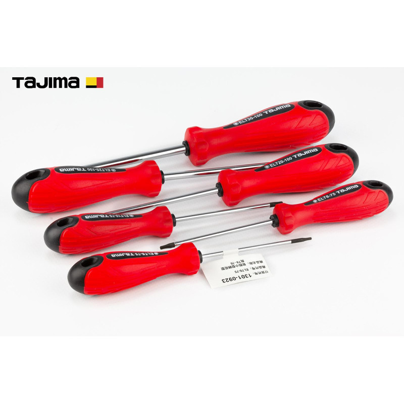 Набор отверток Tajima магнитные Torx (Т6,Т8,Т10,Т20,Т25,T30) (6 штук) (1301-0697)