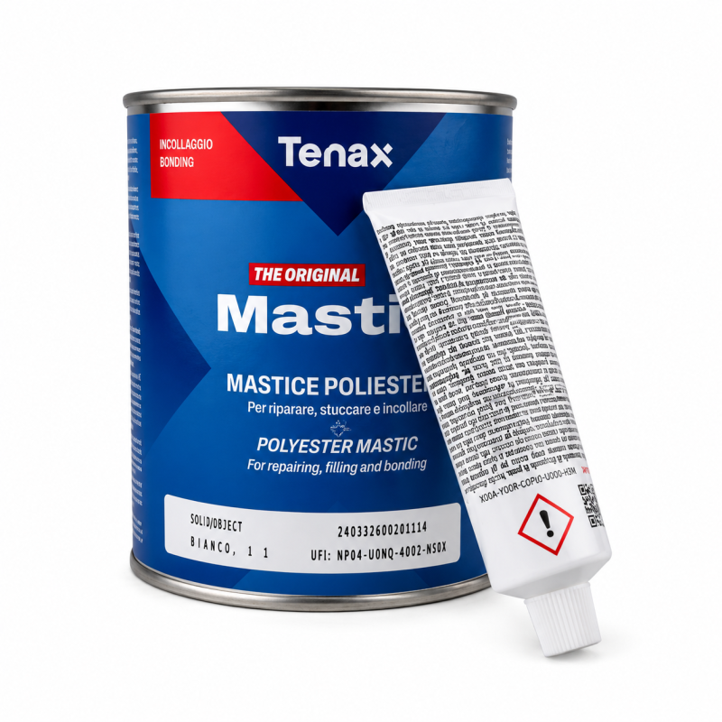 Клей-мастика Tenax Solido Bianco белая, 1л (04454)