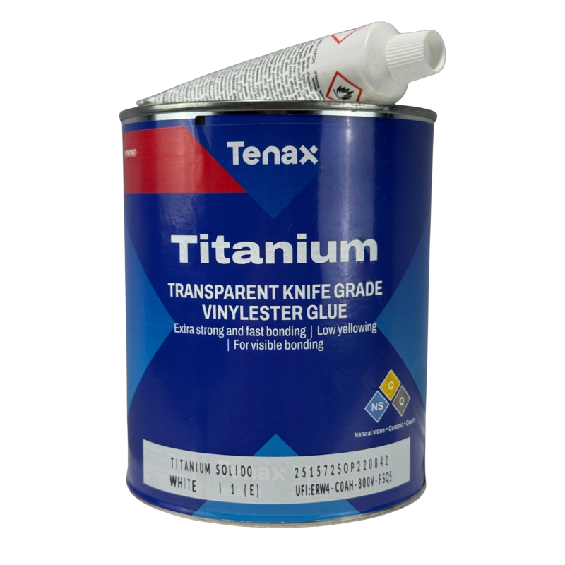 Клей винилэфирный Tenax TITANIUM White для камня и керамики, 1 л (TITANIUMWHITE)