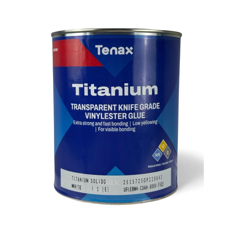 Клей винилэфирный Tenax TITANIUM White для камня и керамики, 1 л (TITANIUMWHITE)
