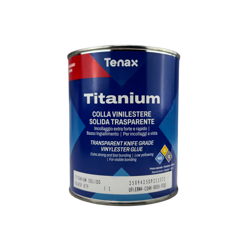 Клей вінілефірний Tenax TITANIUM Black для каменю та кераміки, 1 л (TITANIUMBLACK)