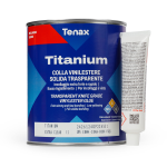 Клей для керамогранита (камня) высокопрочный прозрачный TITANIUM Extra Clear Tenax 1 л (TITANIUM) – Фото №1