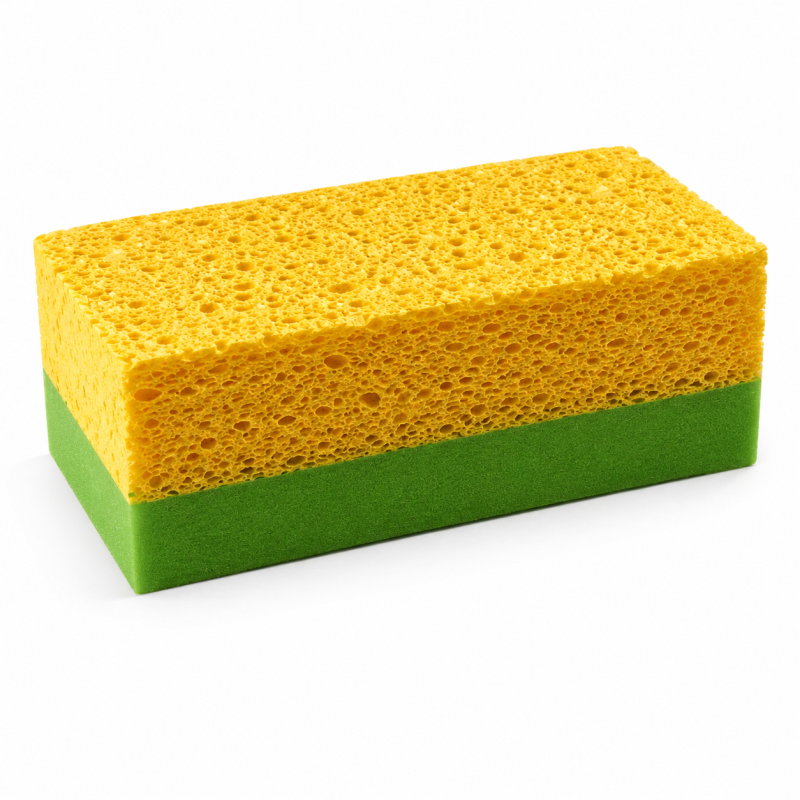 Губка целлюлозная+PU T-Nova двухслойная 160×90×60 (TNV010)