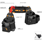 Пояс для инструментов с сумками TOUGHBUILT (TB-CT-111-3P) – Фото №9