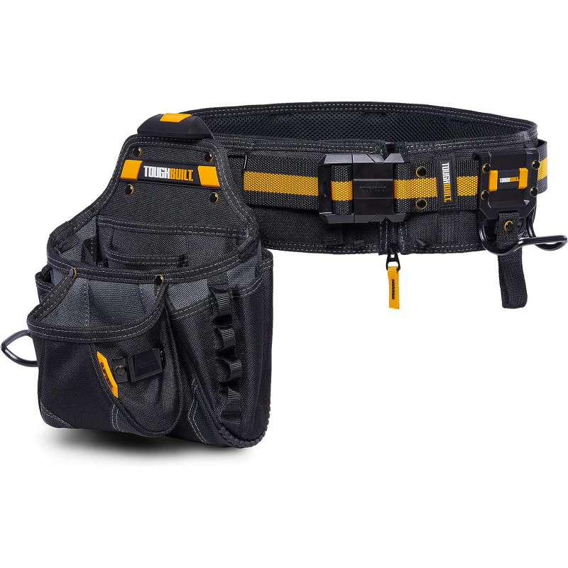 Пояс для инструментов монтажника трехкарманный ClipTech TOUGHBUILT (TB-CT-101-3P)