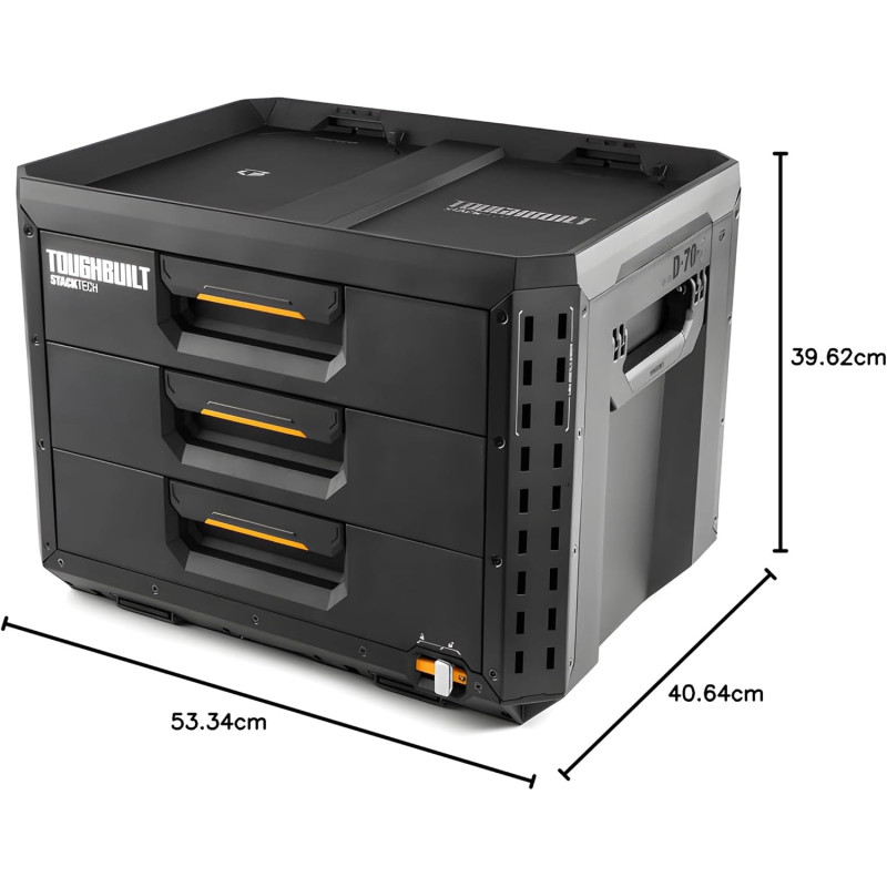 Ящик для інструментів TOUGHBUILT StackTech 3-Drawer Tool Box (TB-B1-D-70-3)