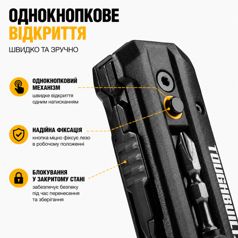 Ніж електрика універсальний складний TOUGHBUILT 5 в 1 (TB-H4-12-IM)