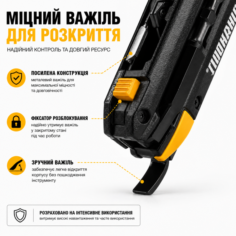 Ніж електрика універсальний складний TOUGHBUILT 5 в 1 (TB-H4-12-IM)