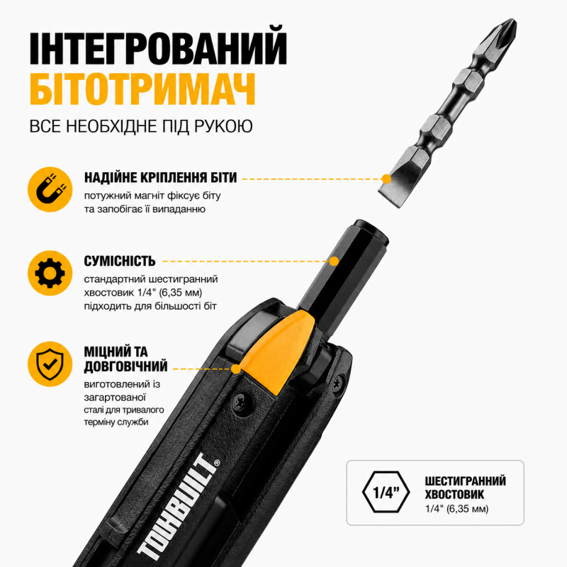 Ніж електрика універсальний складний TOUGHBUILT 5 в 1 (TB-H4-12-IM)