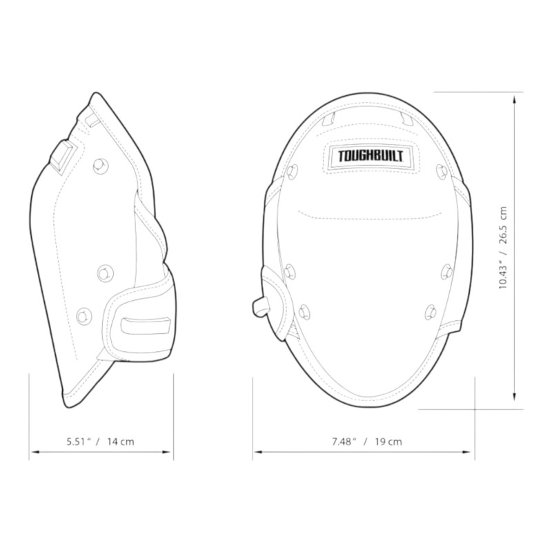 Рабочие наколенники TOUGHBUILT GelFit (TB-KP-G2)