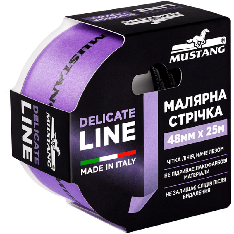 Малярна стрічка Mustang Delicate Line 48 мм x 25 м (ITWP4825L)