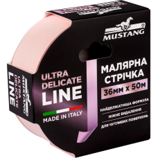 Малярная лента Mustang Ultra Delicate Line 36 мм х 50 м (ITWP3650P)