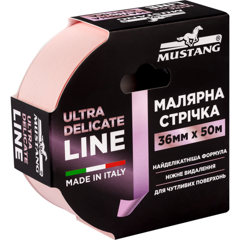 Малярна стрічка Mustang Ultra Delicate Line 36 мм х 50 м (ITWP3650P)