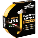 Малярная лента рисовая Mustang Contour Line 19 мм х 50 м (ITWP1950G) – Фото №1