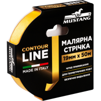 Малярная лента рисовая Mustang Contour Line 19 мм х 50 м (ITWP1950G)