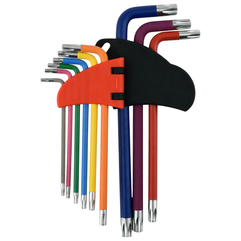 Набір ключів TORX «Зірочка» 9 шт, T10–T50, 17,5 см (UT7119)