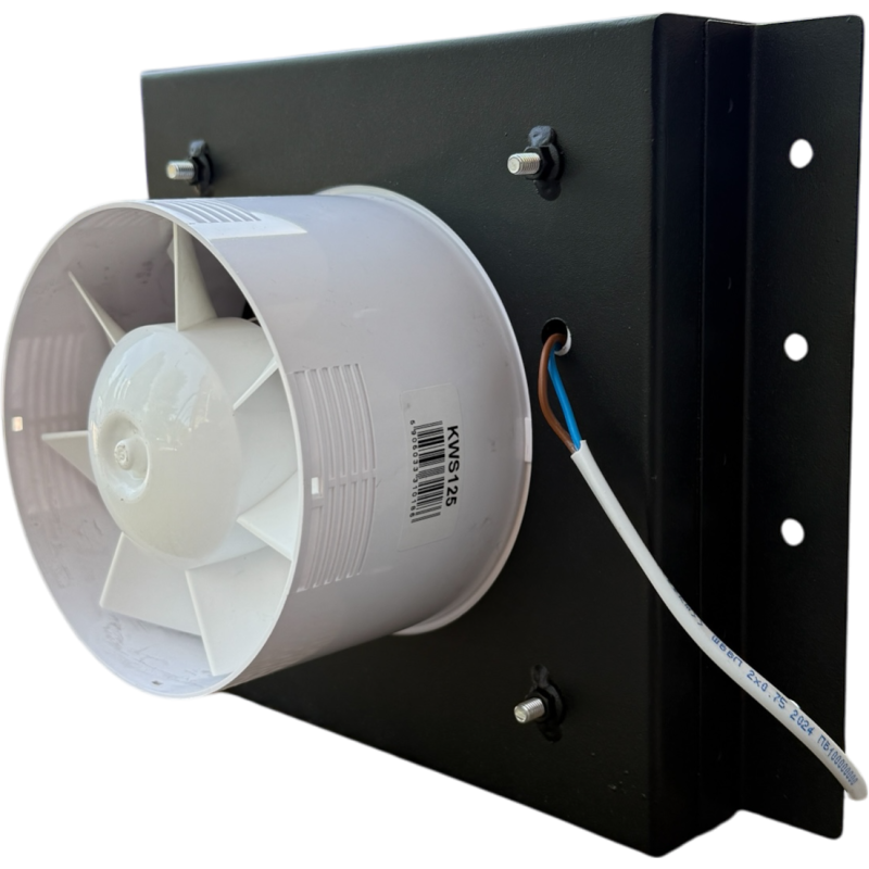 Вытяжка скрытого монтажа Awenta System+ 125 металлический корпус (KWS125)