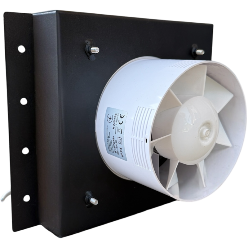 Вытяжка скрытого монтажа Awenta System+ 125 металлический корпус (KWS125)