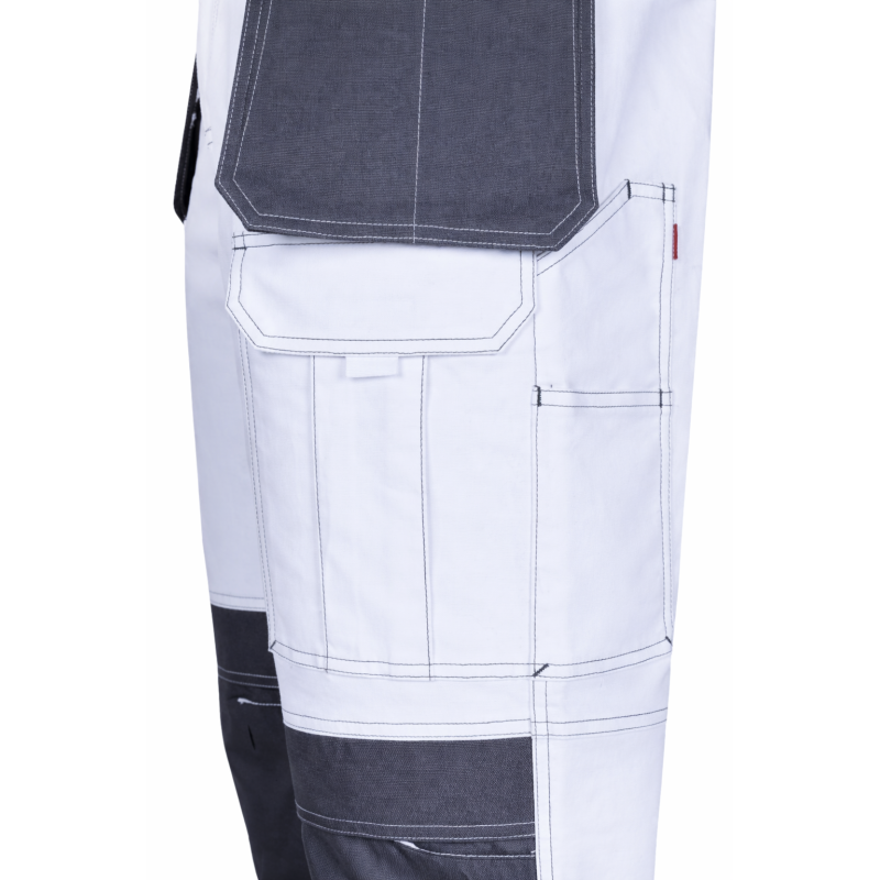 Штаны рабочие Velilla эластичные, износостойкие, 10 карманов L белые (103019L-B)