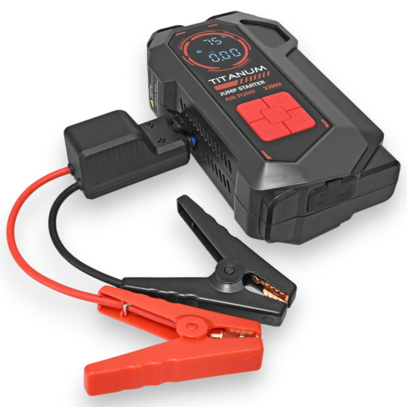 Пускозарядное устройство с компрессором 4в1 TITANUM JSQ18 2000A 10000mAh (TA-JSQ18)