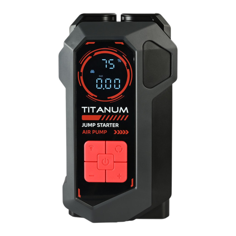 Пускозарядное устройство с компрессором 4в1 TITANUM JSQ18 2000A 10000mAh (TA-JSQ18)