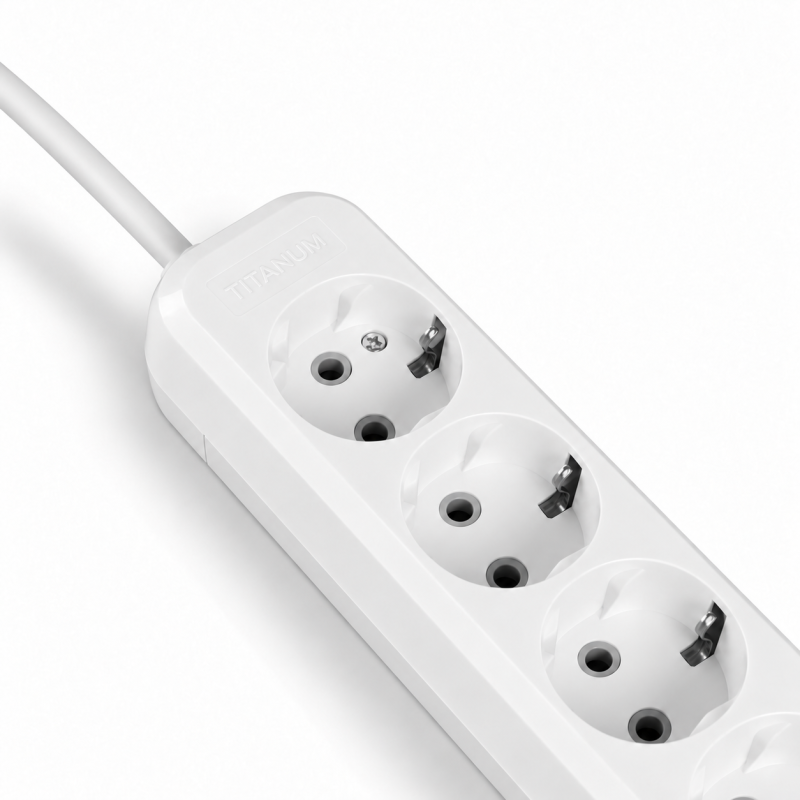 Сетевой удлинитель VIDEX ТITANUM STANDARD 4р/3м заземление (TF-ES416G-3W)