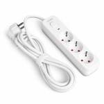 Мережевий подовжувач VIDEX ONCORD 3р, 5м (VF-PD35-W) – Фото №2