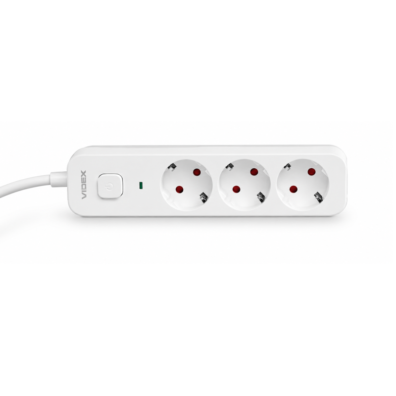 Мережевий подовжувач VIDEX ONCORD 3р, 5м (VF-PD35-W)
