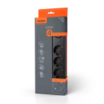 Сетевой удлинитель VIDEX ONCORD 4р/3м заземление (VF-PD43G-B) – Фото №1