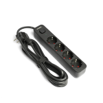 Сетевой удлинитель VIDEX ONCORD 4р/3м заземление (VF-PD43G-B) – Фото №2