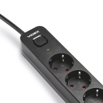 Сетевой удлинитель VIDEX ONCORD 4р/3м заземление (VF-PD43G-B) – Фото №3