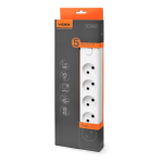 Мережевий подовжувач VIDEX ONCORD 5р, 5м (VF-PD55-W) – Фото №1