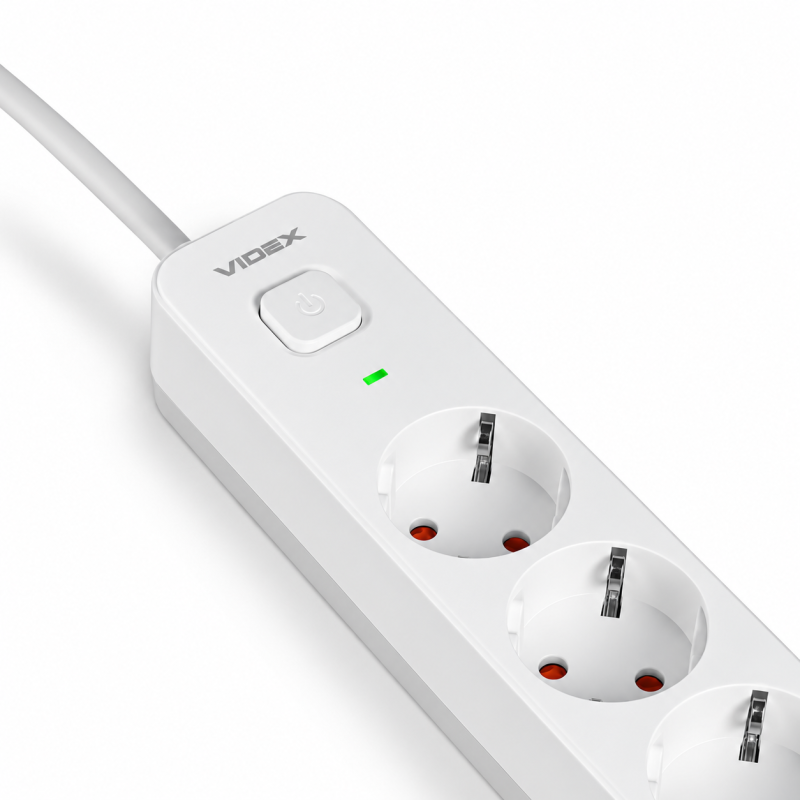 Мережевий подовжувач VIDEX ONCORD 5р, 5м (VF-PD55-W)