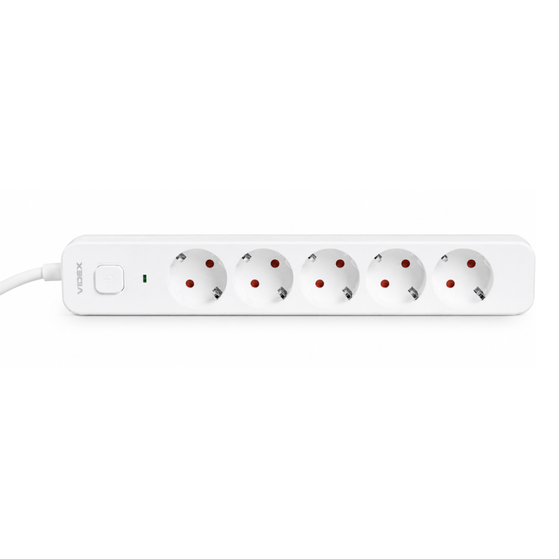 Мережевий подовжувач VIDEX ONCORD 5р, 5м (VF-PD55-W)