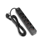 Мережевий подовжувач VIDEX ONCORD 5р/3м заземлення (VF-PD53G-B) – Фото №3