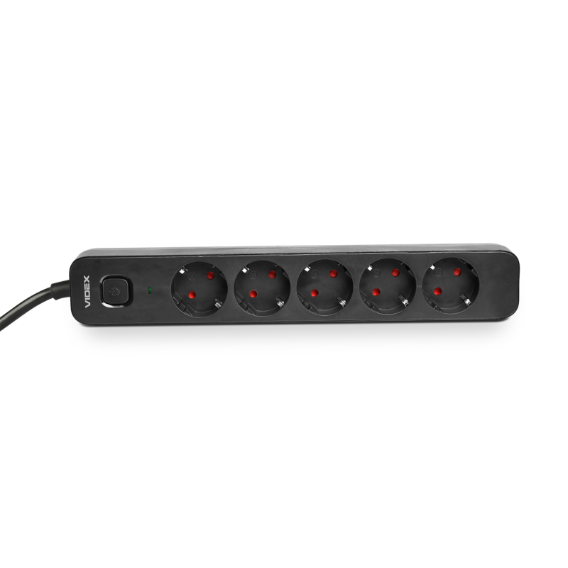 Мережевий подовжувач VIDEX ONCORD 5р/3м заземлення (VF-PD53G-B)