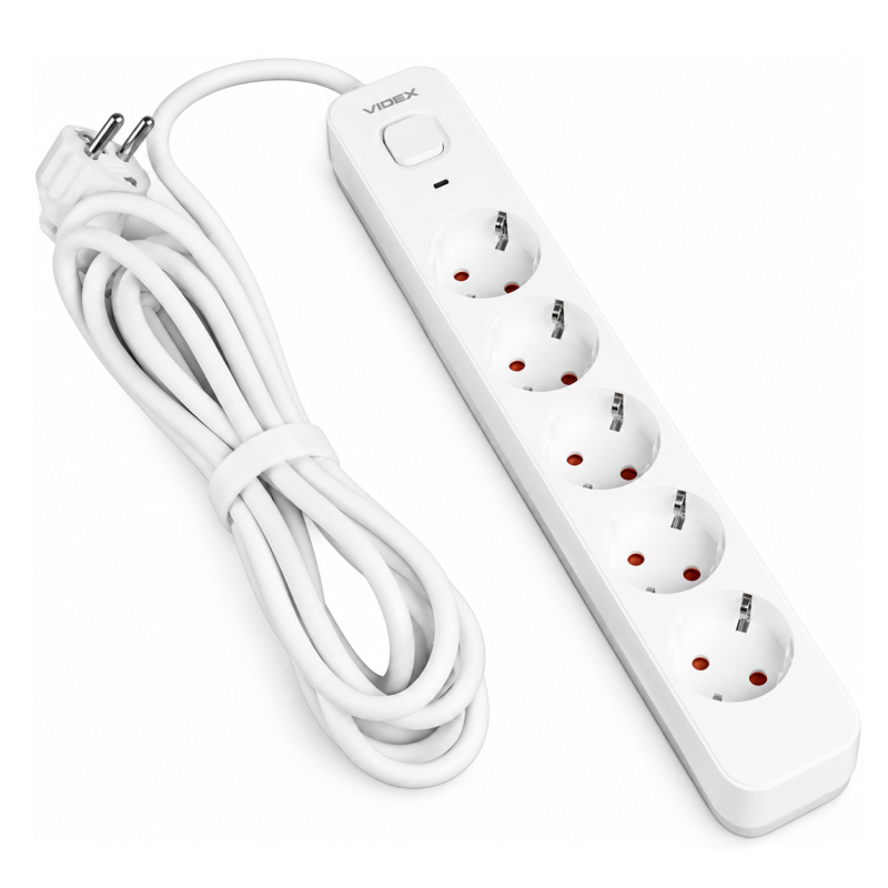 Сетевой удлинитель VIDEX ONCORD 5р/3м заземление (VF-PD53G-W)