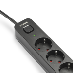 Сетевой удлинитель VIDEX ONCORD 6р/3м заземление (VF-PD63G-B) – Фото №3
