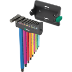 Ключ шестигранний Г-подібний НАБІР — 9 шт WERA 950/9 Hex-Plus Multicolour 3 (05133165001) – Фото №2