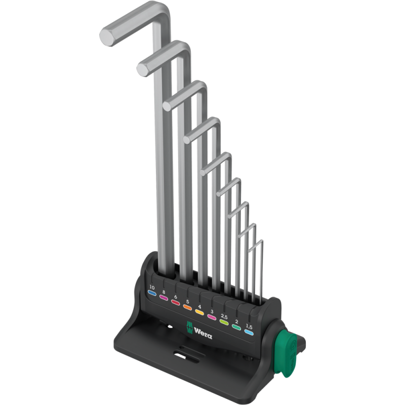 Ключ шестигранний НАБІР — 9 предметів WERA 950/9 Hex-Plus 8 (05022102001)