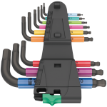 Ключ шестигранний Г-подібний НАБІР — 9 шт WERA BlackLaser 950/9 Hex-Plus Multicolour 2 (05133164001) – Фото №3