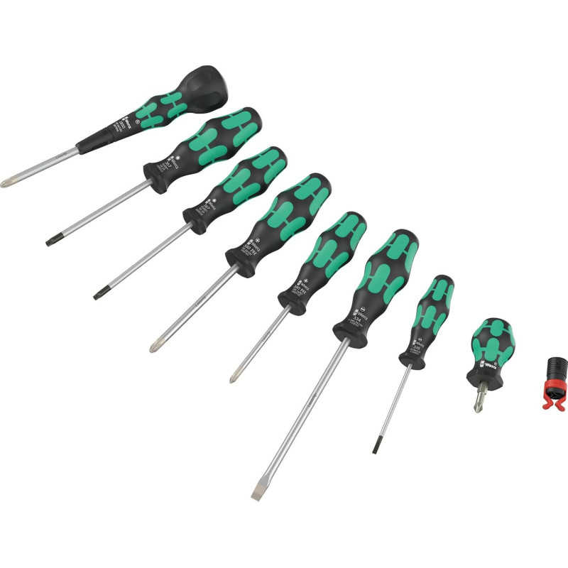 Набор отверток Wera 9257 Ball Grip Set 1, 9 предметов (05134028001)