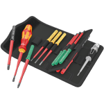 Отвертка со сменными насадками Wera Kraftform VDE 16 extra slim 1 SL, PH, PZ, PZ/S, TX (05006608001) – Фото №1